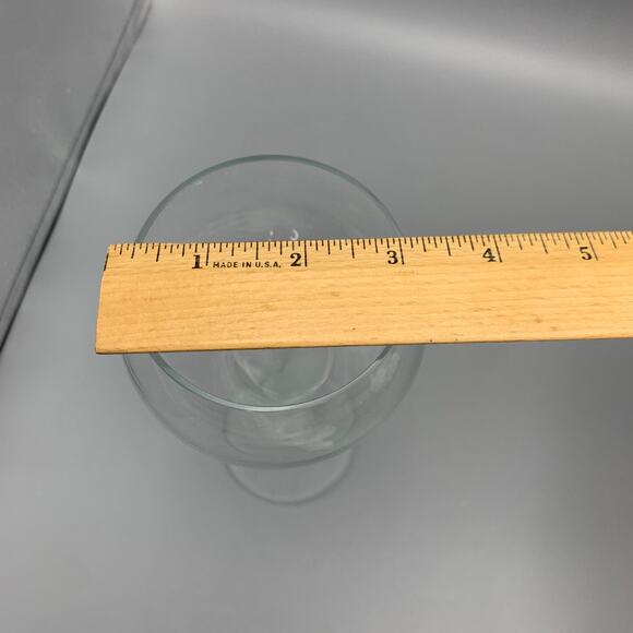 Colony Amaryllis Wine Goblet Satin Frosted Stem Clear 8 1/4" Replacement Vintage - Picture 6 of 6